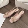 Summer new Baotou sandals women's fashion versatile niche design square head women's shoes