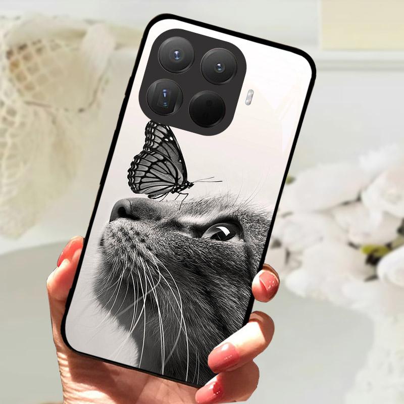 Pro Xiaomi 15T Pro Pouzdro Módní Tvrzené Sklo Zadní Kryt Telefonu Pro Xiaomi 15TPro 15 T Xiaomi15T Ochranný Kryt Fundas Coque