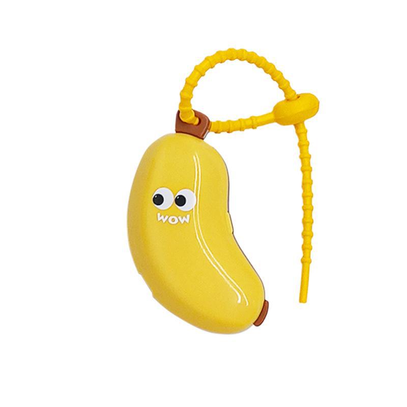 

2 в 1 Защитный чехол для головки зубной щетки Портативная защита для щетки Колпачок от пыли для зубной щетки Чехол для зубной щетки в форме банана 1PCS жёлтый