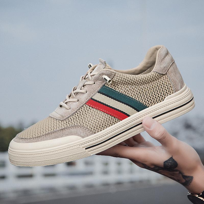 Fashion Autumn Hot Selling Mesh Breathable Men's Oxford Shoes Massage Soles Comfortable Men's Sports Shoes Commuting Walking Shoes