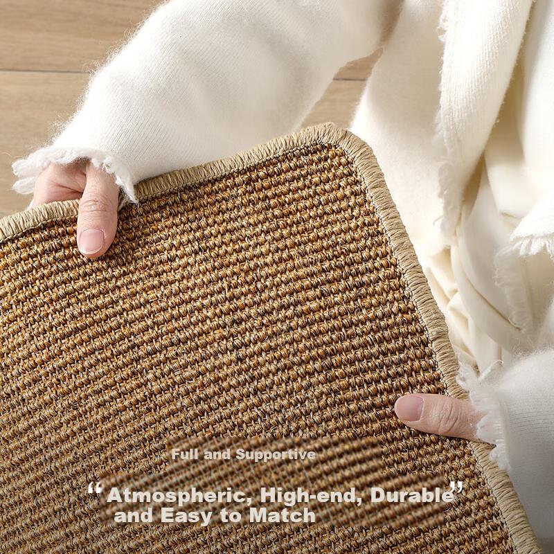 Dajiang Natural Sisal Entrance Mat, Doorway Floor Mat, Hallway Carpet, Handwoven Entrance Mat, 50x80cm