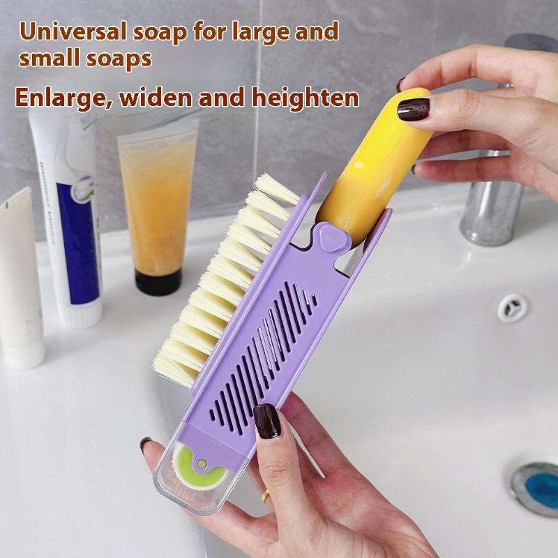 3In1 Multi-Functional Soap Dishes Portable Travel Home Soap Box With Foaming Roller Soap Holder Storage Case Wash Brush