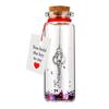 Anniversary Romantic Gift for Her Him You Hold The Key To My Heart Bottle Tiny Glass Wish Jar for Valentine's Day Anniversary Christmas