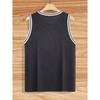 Canottiera Estiva a Maglia a Righe Verticali Vestibilità Fitness da Uomo Canottiera I-Shaped Color Block