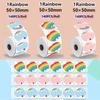 140/230Pcs Rainbow Blank Label Sticker Self-Adhesive Thermal Paper  Office School Supplies