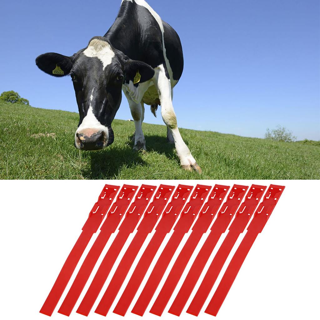 10 szt. Obroże identyfikacyjne ID, opaski, pierścienie do znakowania krów, bydła, akcesoria dla zwierząt gospodarskich