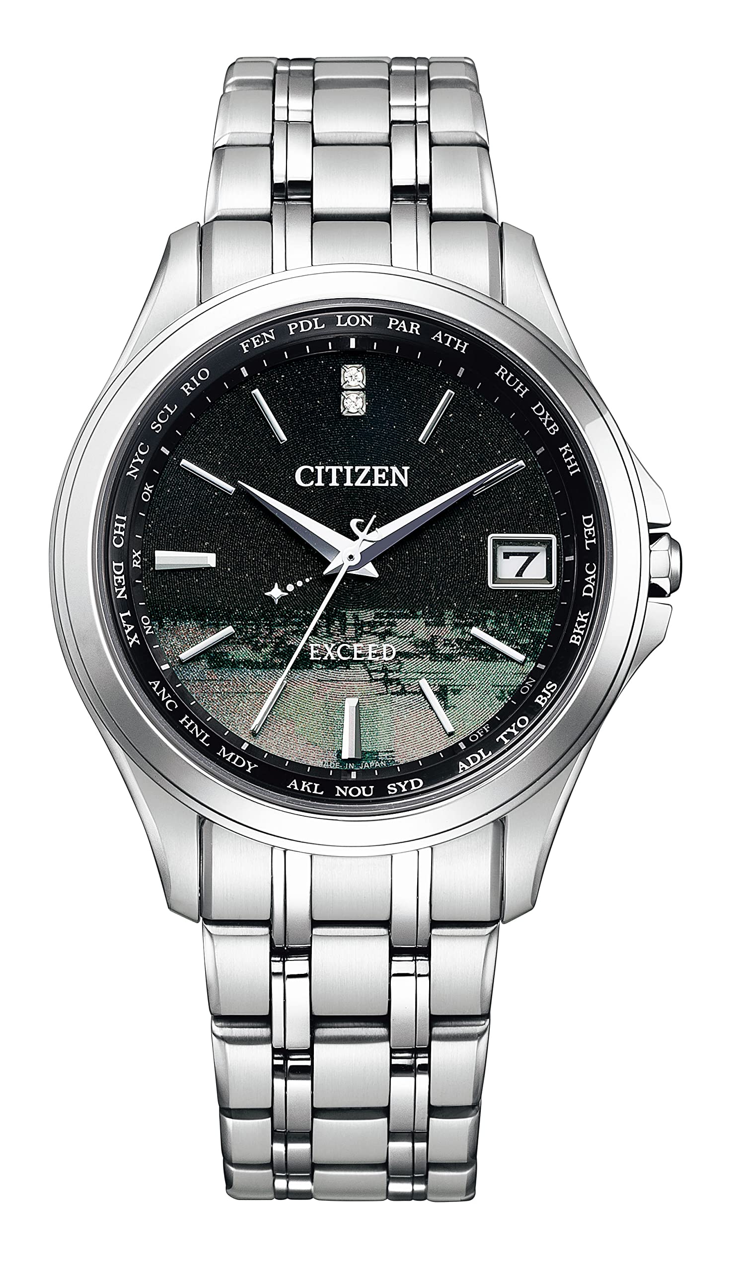 

Годинник EXCEED Limited Pair Model Eco Drive Radio Watch Waterproof Business Citizen Good Day Pair Watch [CITIZEN] (Срібло / / / Чол) CB1080-52F