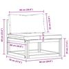 3 Piece Garden Lounge Set with Cushions Solid Acacia Wood