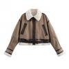 European and American style, new women's clothing, fashionable, versatile, retro fur integrated short jacket