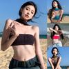 Women's Vests Sexy Top Slim Fit Super Short Tube Top Halter Neck