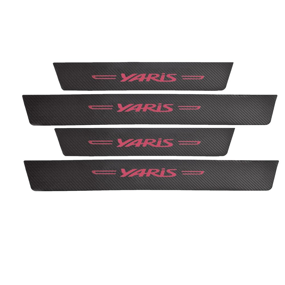 

Совместимо с Toyota New Yaris 10 Series Накладка на порог Эксклюзивная защита бокового порога Защитная наклейка Накладка на боковой порог Тиснение горячей фольгой Маркировка Лента