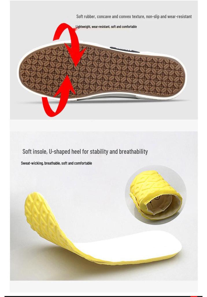 Men's Spring Korean-Style Canvas Low-Top Sneakers: Versatile, Breathable, Fashionable Casual Board Shoes