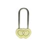 Brass 40MM Heart Shape Concentric Lock Love Lock Double Heart Padlock Valentines Engraved Lock