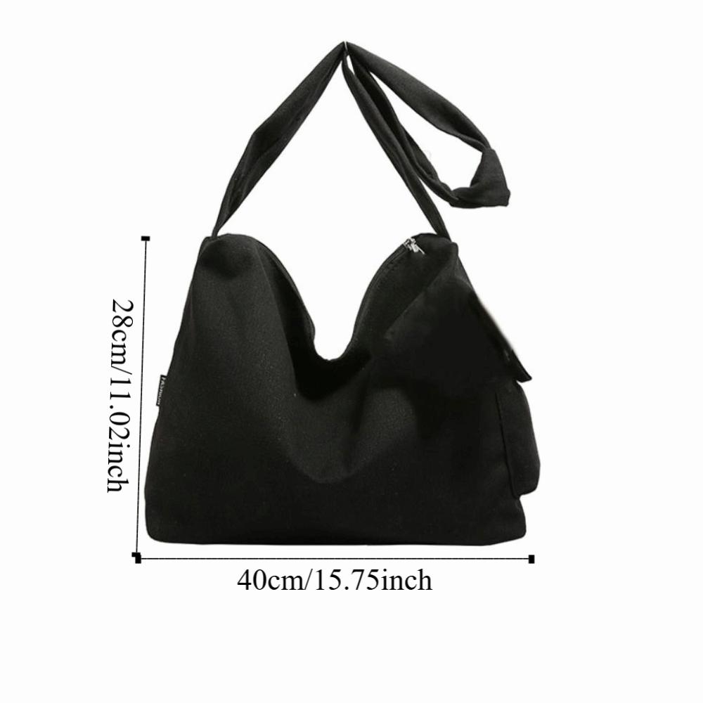 Japanese Style Casual Shoulder Bag Large Capacity Student Crossbody Bag Canvas Tote Bags  Students