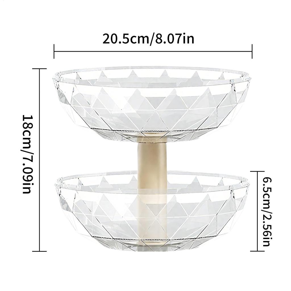 Tiered Fruit Bowl Removable 2 Tier Pumpkin Candy Dish with Lid Home Candy Servers for Table Theater Nuts Retail Party Corner