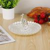 Round Shape Serving Tray Metal Material Snack Serving Plate Versatile Decorative Tray  For Fruits
