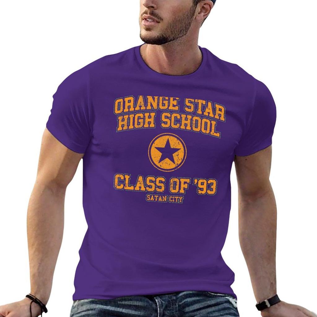 Orange Star High School Class of 93 T-Shirt Vintage Sweat Mens Champion T Shirts