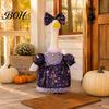 Saisonale Veranda-Gans Kleidung 1 Set Weihnachtskostüm, Festliches Kleid mit Hut, Winter-Dekorationszubehör Herbst-Feiertagskostüm für 23-Zoll-Statue, Garten