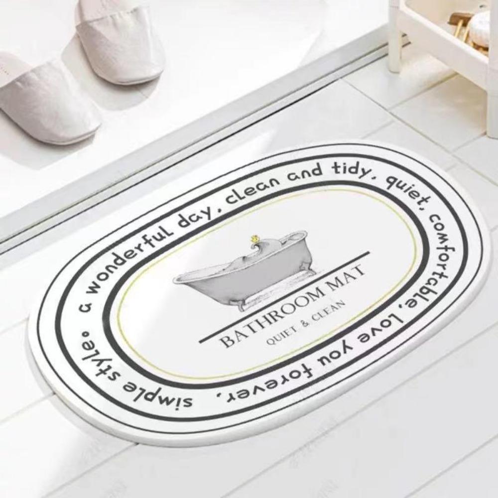 Bathroom Slip-resistant Mat Floor Mat Entry Bathroom Door Moisture-wicking Mat Home Bedroom Carpet Bathroom Slip-resistant Mat