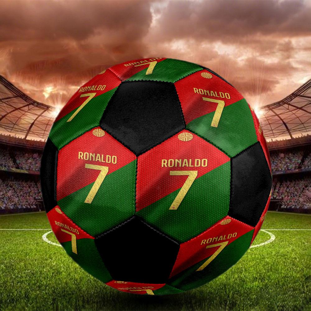 1pc Cristiano Ronaldo Soccer Ball Size 5 Indoor Soccer Ball Fashion Colorful Backyard Game - Great For Sports Fans Gift HE20
