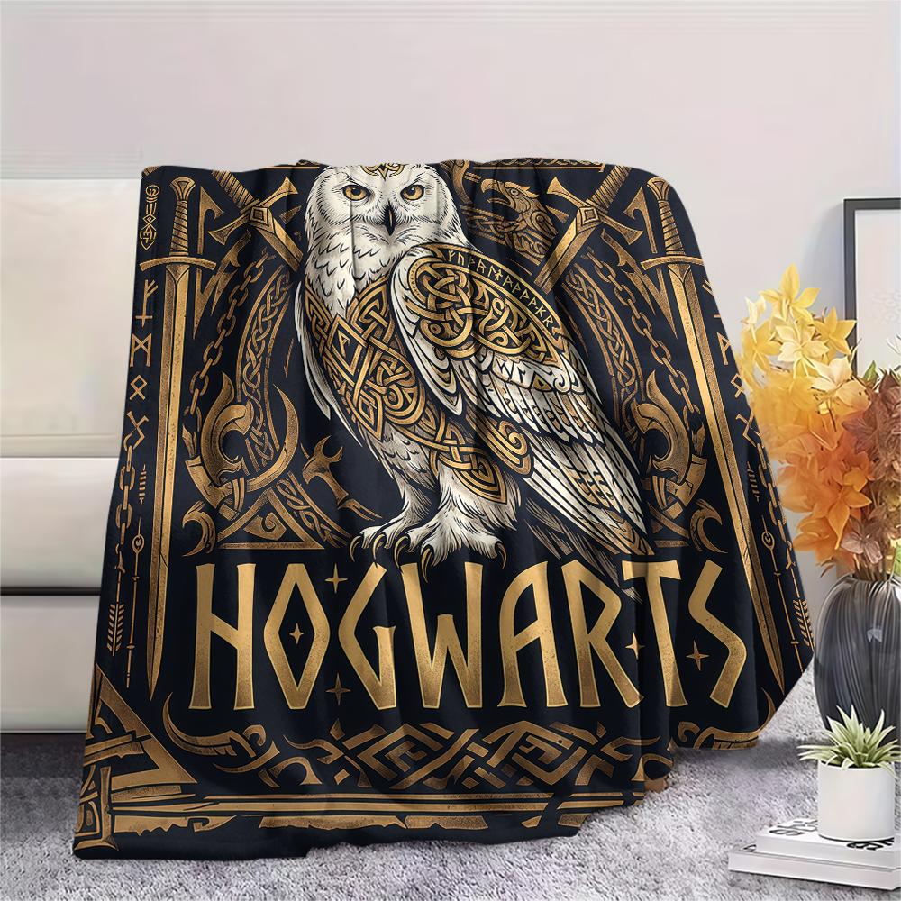 Viking retro animals Print Flannel Blanket,High quality Comfortable for All Seasons,Home Decor,Warmth and Comfort,Perfect for Christmas Gifts