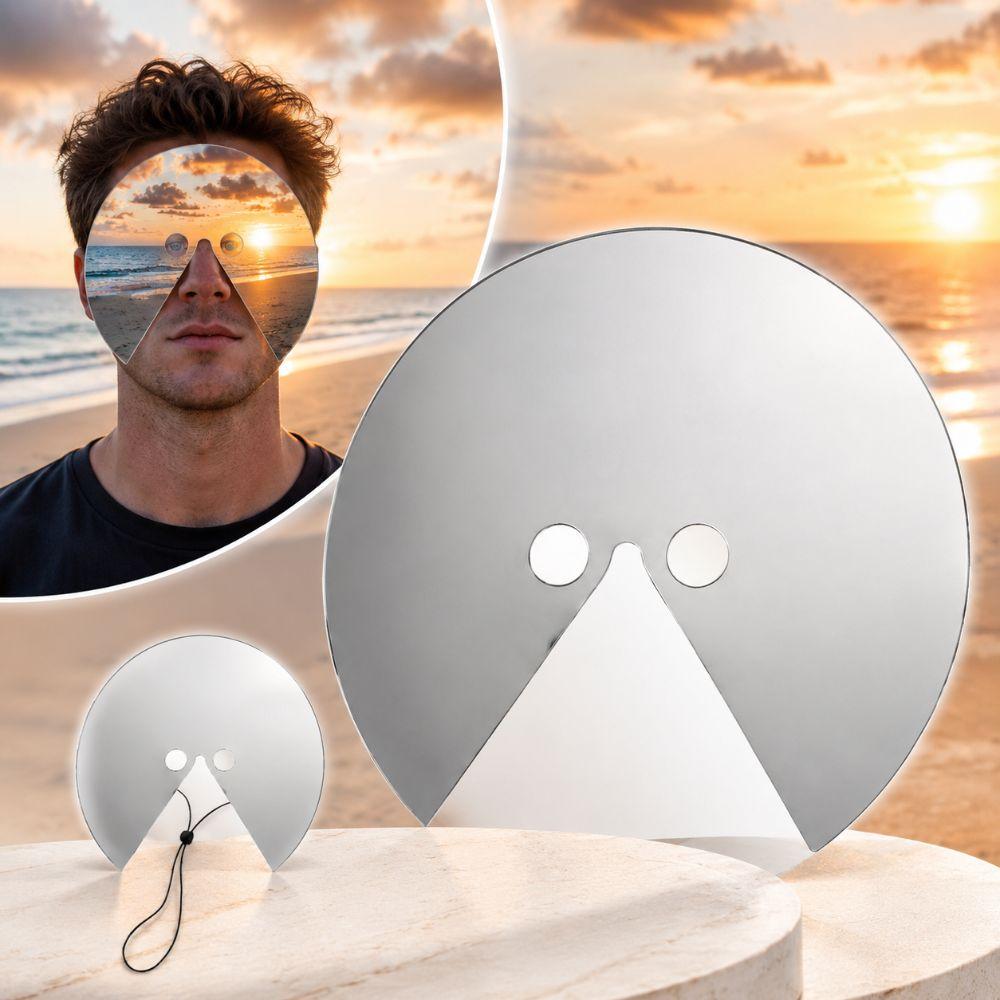 Full Face Visual Illusion Prop Wearable Reflective Mask Acrylic Mirror Mask Adult Costume Party