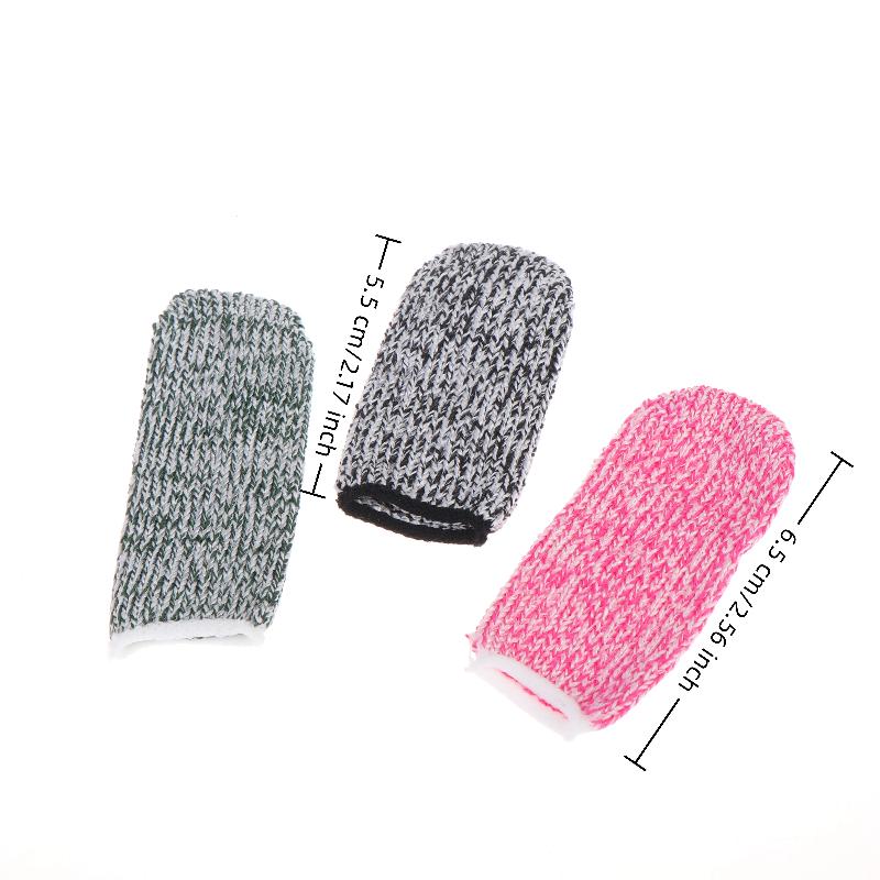 5Pcs Cut Resistant Finger Cots Finger Sleeve Protectors Reusable Finger Covers Flexible Fingertip Cots For Sewing Supplies