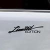 1pc Car Window Decorative Sticker Car LIMITED EDITION Styling Sticker Car Body Emblem Badge Decal Auto Exterior Accessories