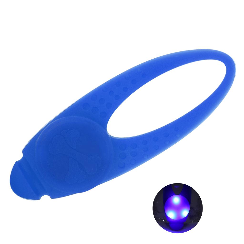 Dog Collar Pendant Light Waterproof Dog Neck Pendant LED Safety Light with Stainless Steel Clips