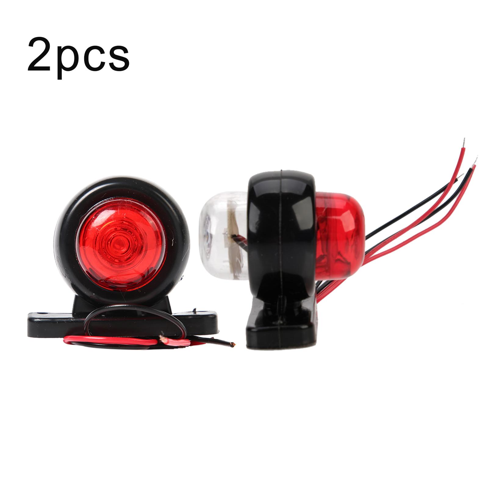 

2 X 12 В 24 В светодиодные фары для прицепов грузовиков, боковые габаритные огни, габаритные огни для грузовиков и тягачей, стояночные огни красного и белого цвета, аксессуары