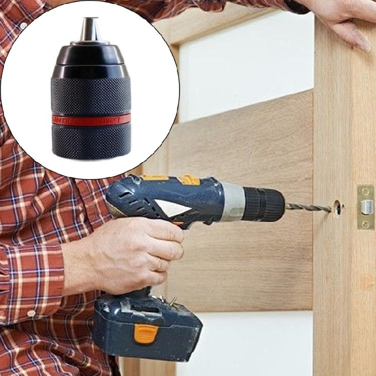 Heavy Duty Ratcheting Drill Chucks For Wood Metal Plastic Drilling And Fastening Fit for Various Bit and Accessories