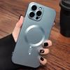 Magnetic Luxury Matte Magsafe Wireless Charging Case For iPhone 16e 15 14 13 11 12 Pro Max Plus Glass Lens Protection Soft Cover