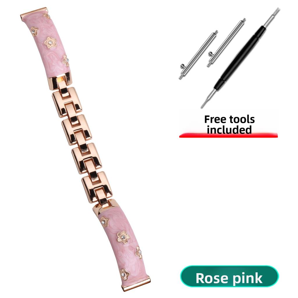 Cinturino in metallo da 14 mm per orologio Garmin Lily 2 Elegante da donna Bianco oro rosa rosa cinturino braccialetto impermeabile accessori smart watch