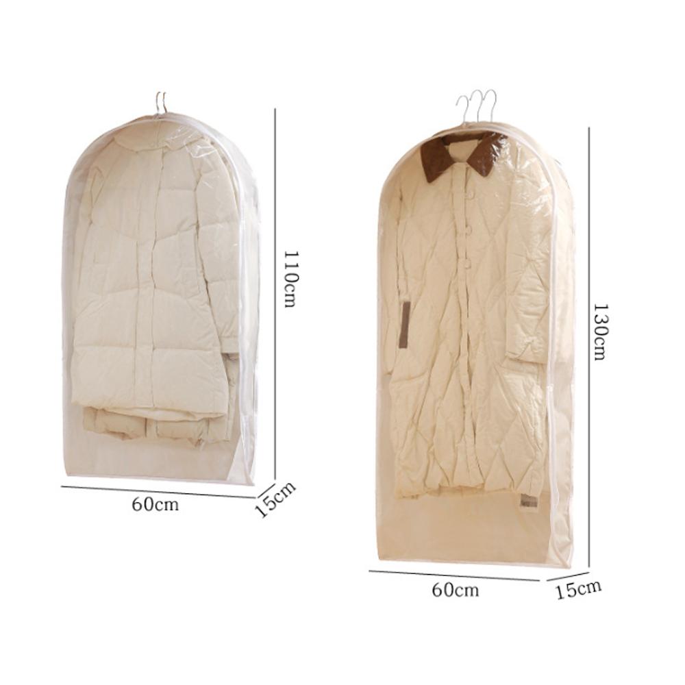 Wardrobe Organizer Bags Down Jacket Air Compression Hanging Bag with Zipper Clothes Dust Cover Bag Save Space Cloth Storage Bag