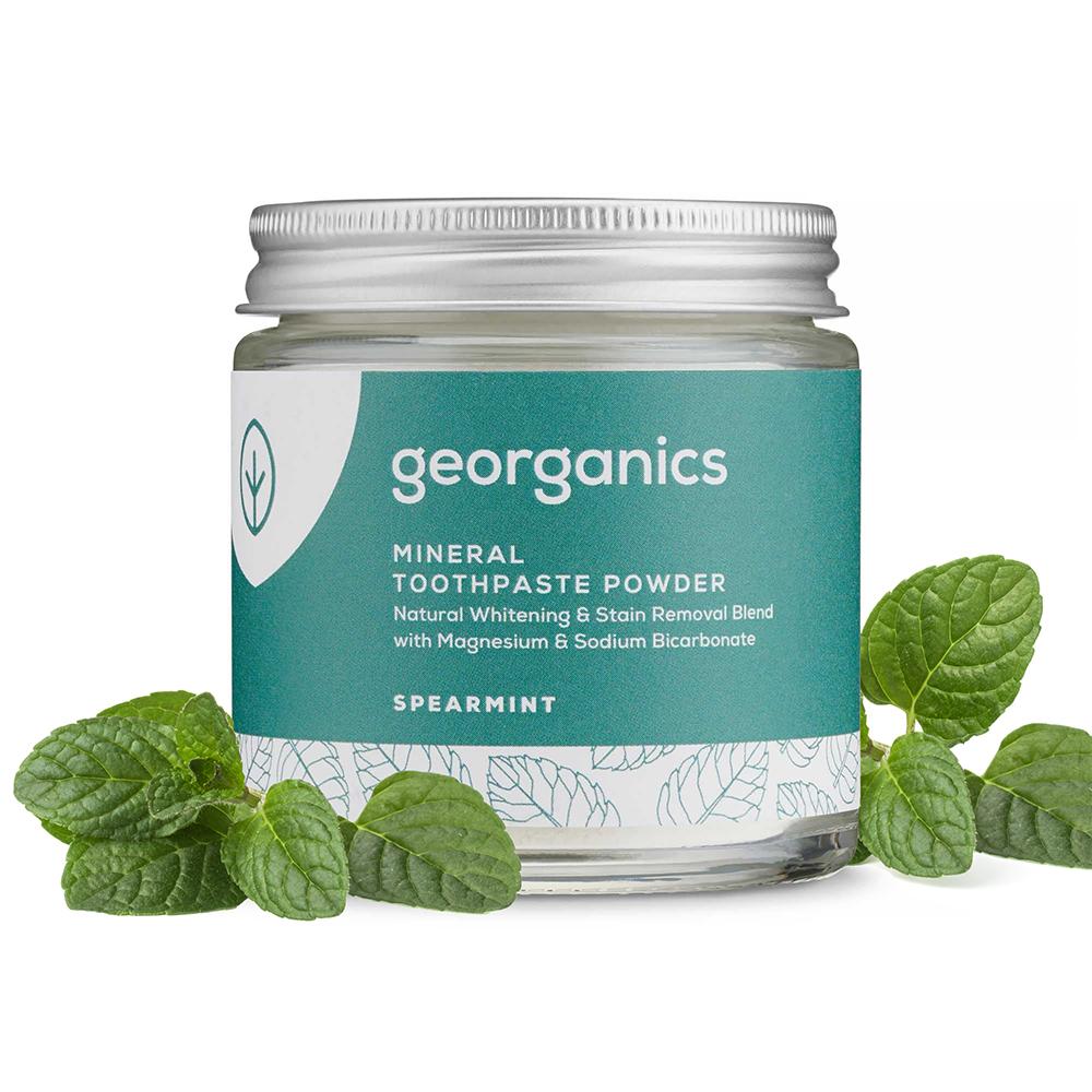 Mineralny Proszek Do Mycia Zębów Miętowy Spearmint 60 Ml Georganics