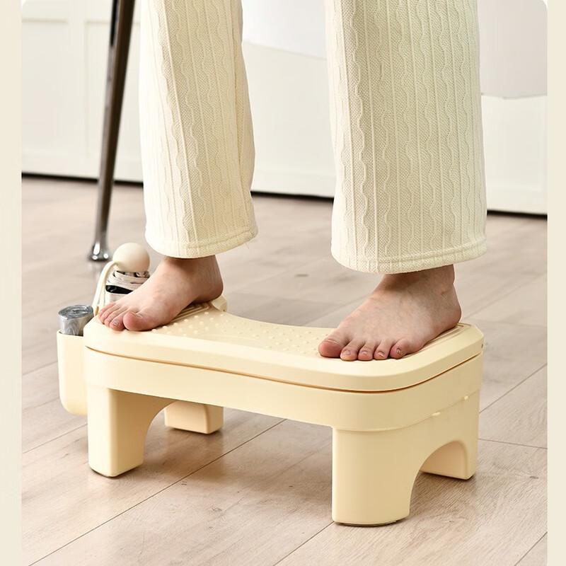 

Minimalist Non-Slip Bathroom Toilet & Shoe Changing Footstool