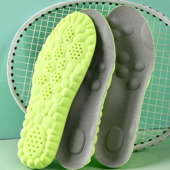 1 Pair Memory Foam Kids Insoles Breathable Moisture-Absorbing Sports Insole Shock Absorption Insoles for Boys Girls