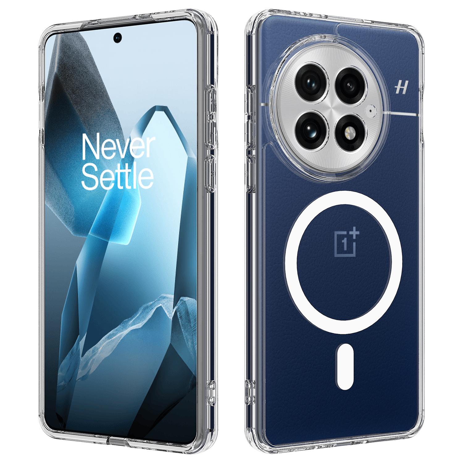 

For OnePlus 13 Clear Phone Case Compatible with MagSafe TPU+Acrylic Back Cover Clear