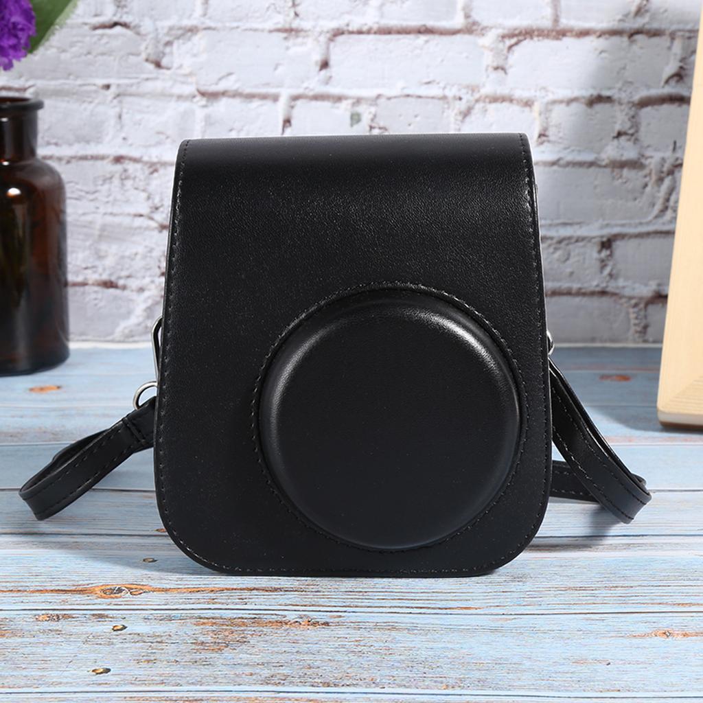 PU Leather Case Bag with Shoulder Strap for 11 Camera