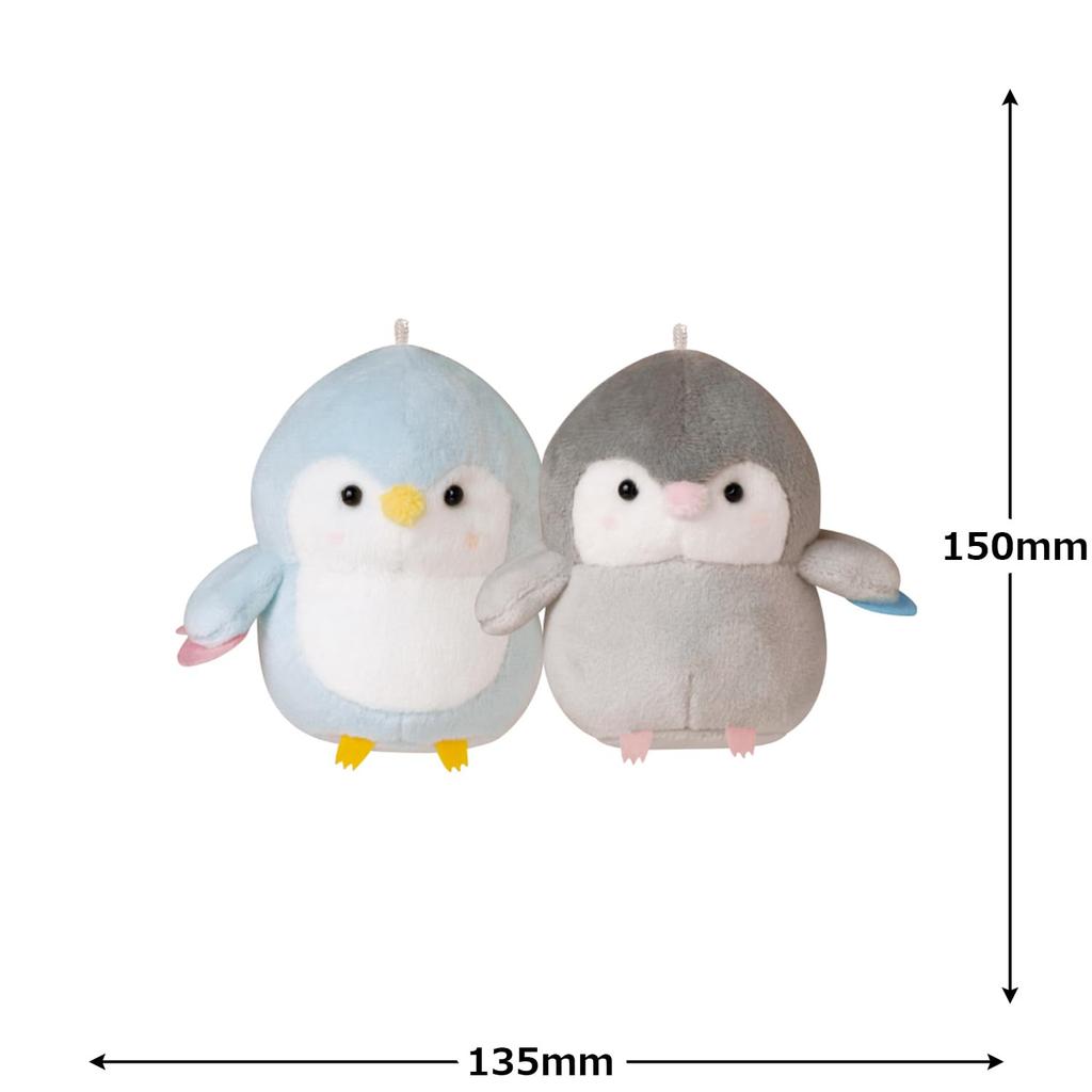 Crux NicoNui Keychain Set of 2 Matching Penguin Plush Toys with Magnetic Cheeks (Product Number 115454)