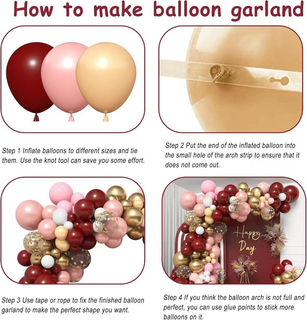 Birthday Balloon Set Holiday Party Decoration Latex Balloon Wedding Opening Balloon Chain Arch