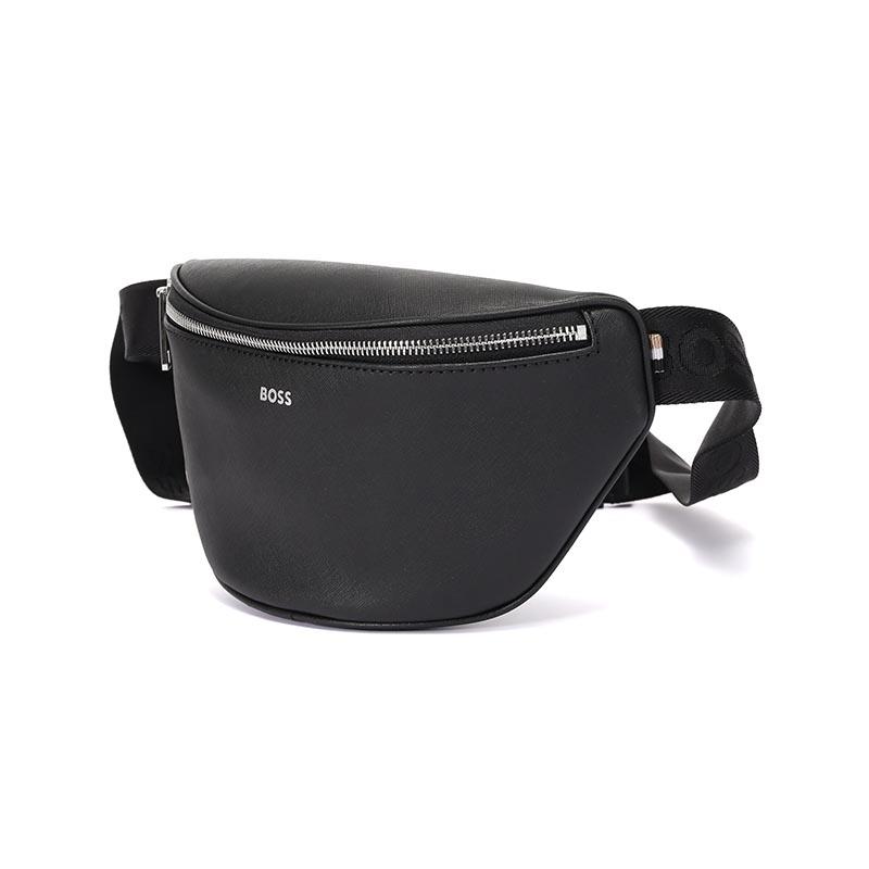 Hugo Boss Leather Crossbody Bag Men bags Black 50485597-001