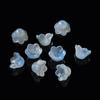 20pcs Colorful Lily of The Valley Flower Shape Bead 12x11mm Lampwork Glass Loose Beads for DIY Craft Jewelry Making Accessories