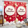 2pcs Having Christmas Atmosphe Printed Curtain for Christmas Home Decor - Rod Pocket Window Treatment for Bedroom,Office,Kitchen