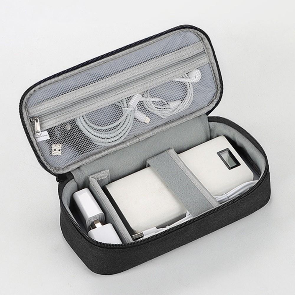 Portable Travel Digital Storage Bag Large Capacity Dust Proof Power Bank Storage Bag Shockproof Large Charger Pouch Organizer