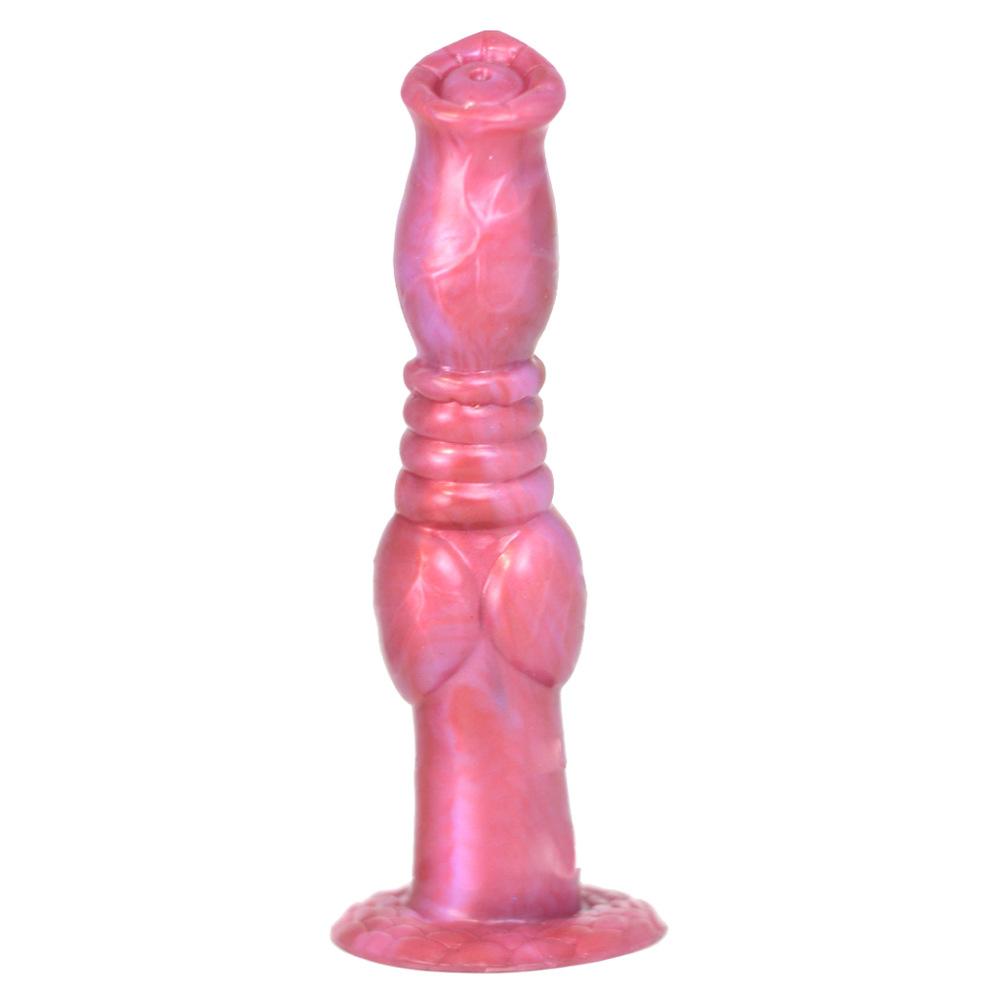 Alien Shape Dildo for Women - Soft Realistic Suction Cup Masturbator, Thrusting Sex Toy with Anal Plug for Adults