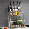 Kitchen Storage Rack Multifunctional Countertop Layered Storage Rack Seasoning Rack Moisture-proof and Anti Slip Tower Seasoning Rack