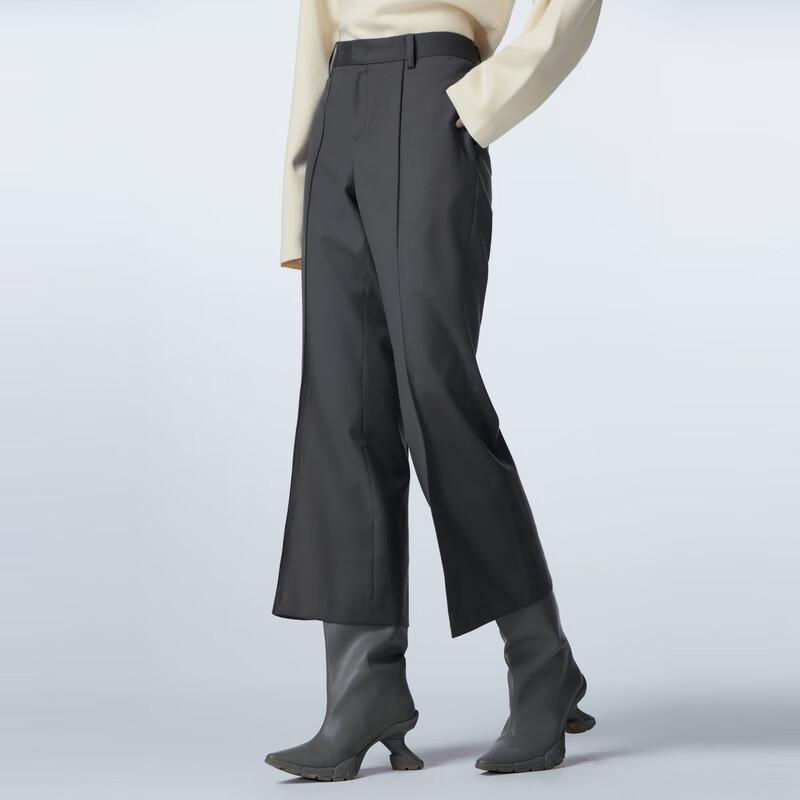 

JNBY 2023 Зимние расклешенные шерстяные брюки с неровным краем L