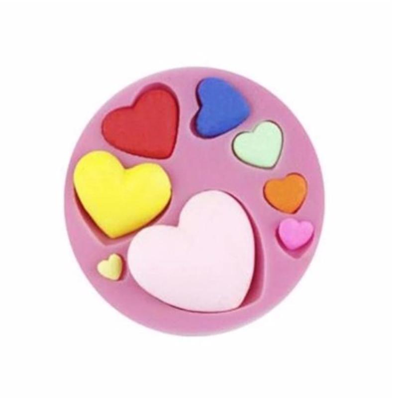 Loving Heart Shape Silicone Fondant Mold Diy Heart Candy Cake Decorating Mold