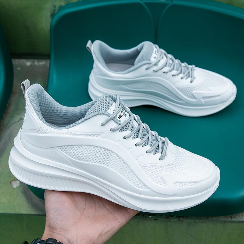 White Shoes Men's  Spring New Travel Shoes Men's Platform Casual Shoes Fashionable Men's Shoes Outdoor Sports Shoes